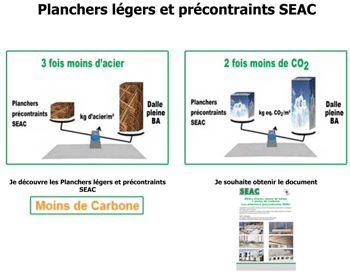 Moins d'acier, moins de béton = moins de carbone